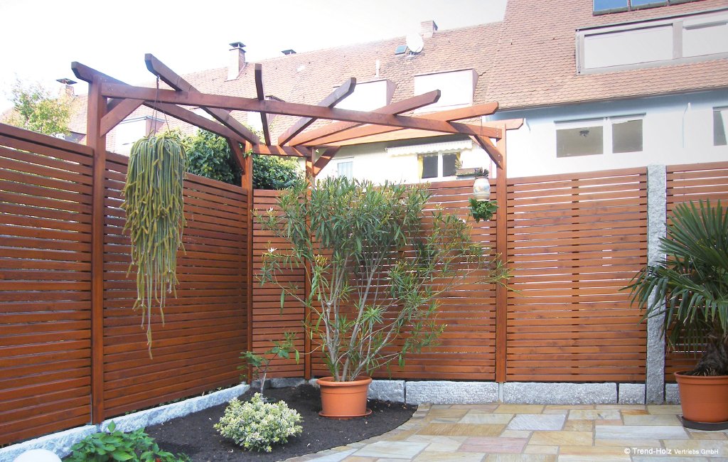 Ansicht: Pergolasystem, Sternpergola