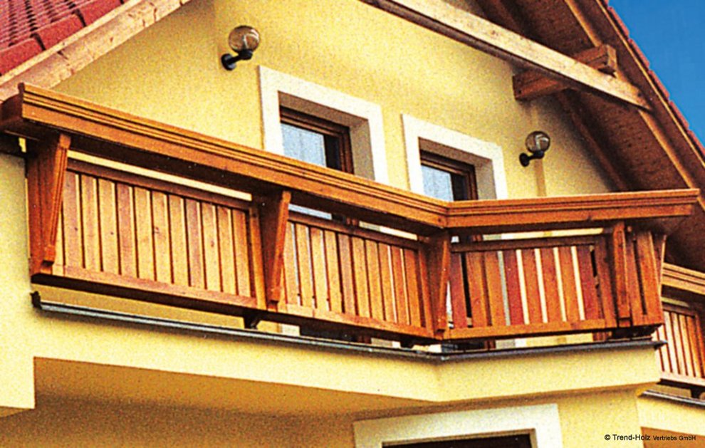 Balkonbretter für individuelle Balkonverkleidungen aus Holz